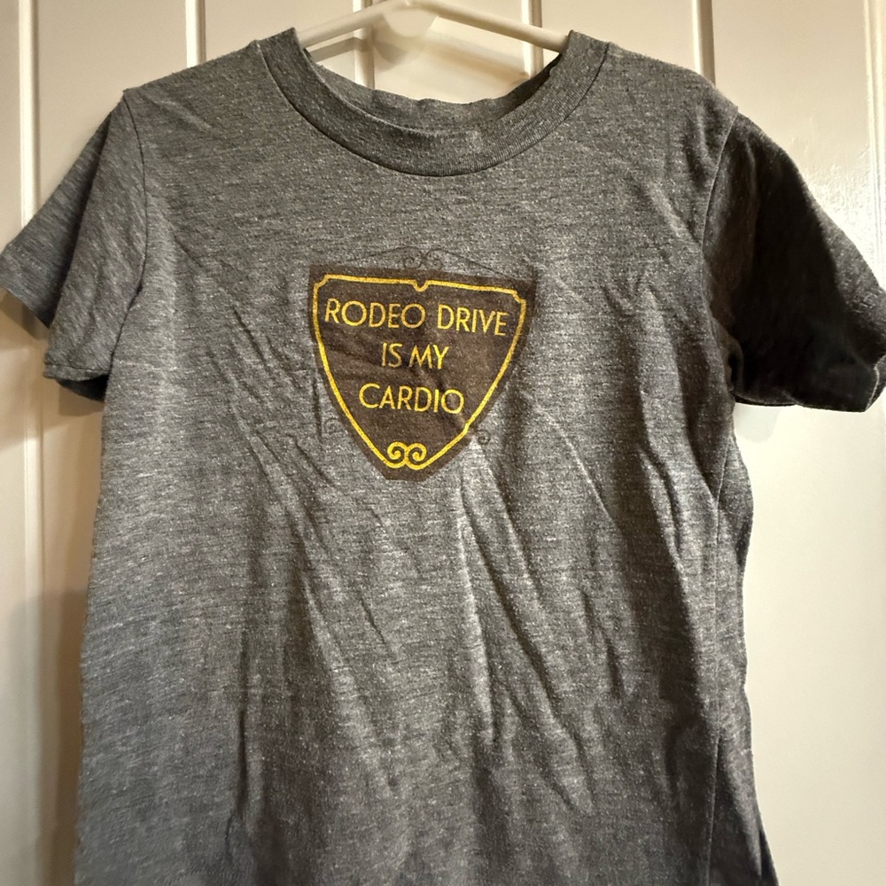 Gray and Yellow Short Sleeve Tees Casual Collection